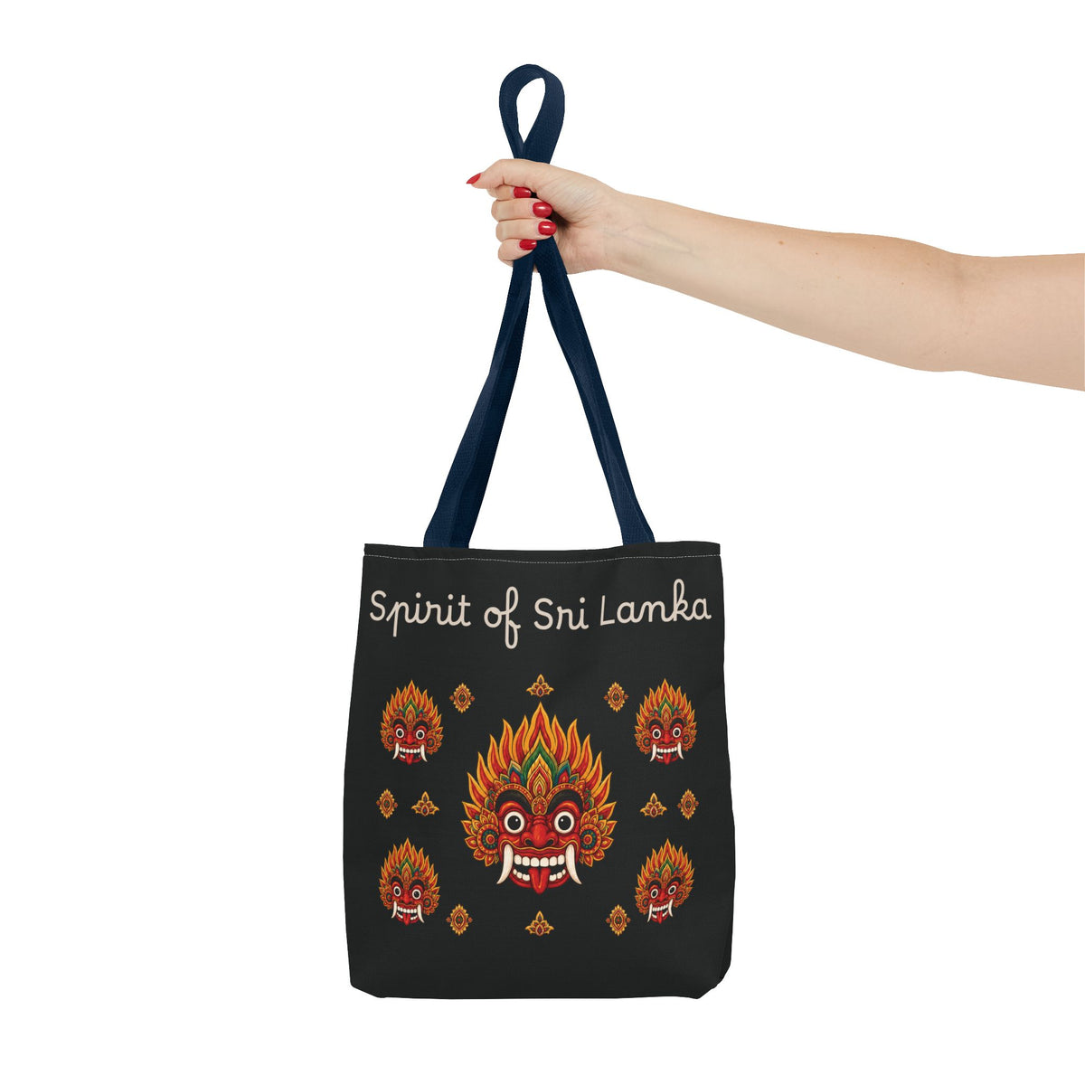 Sri Lankan Gift Tote Bag Spirit of Sri Lanka Raksha Mask Design
