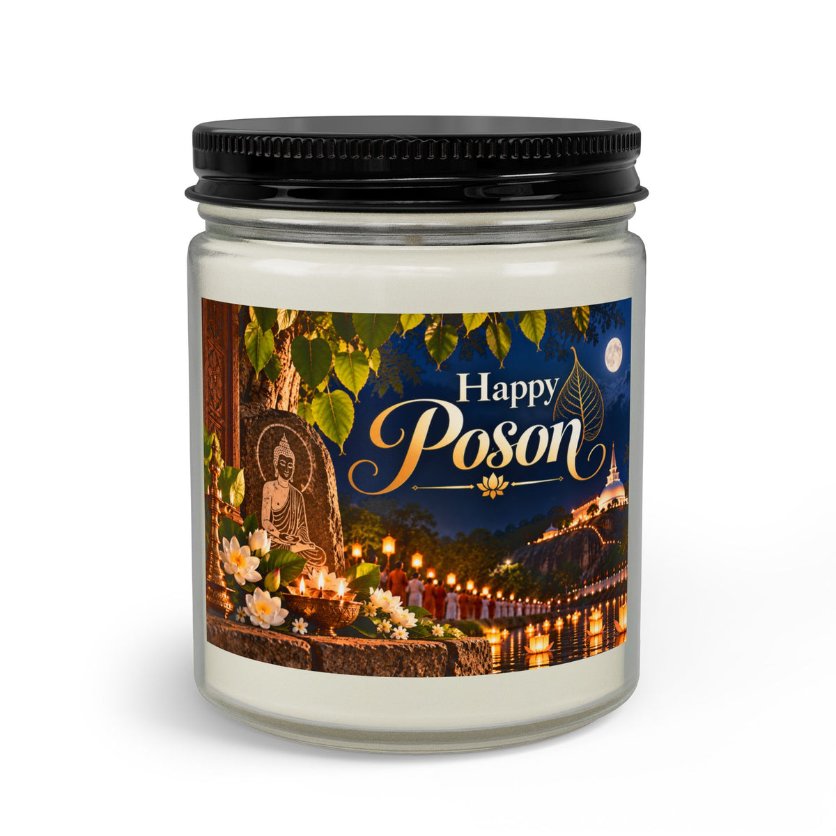 Happy Poson Candle Set with Wick Trimmer