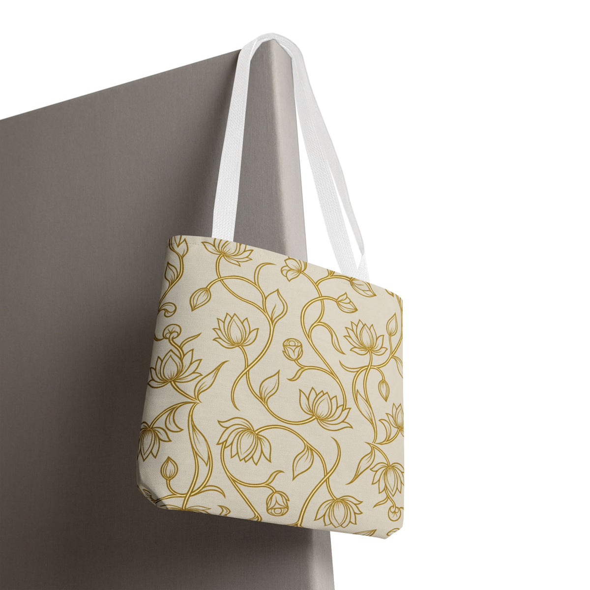 Ceylon Lotus Tote Bag Sri Lankan Temple Flower Canvas Shopper