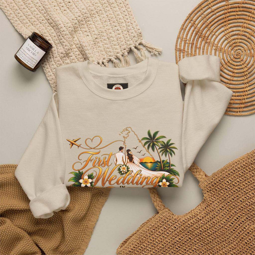 Personalized Sri Lanka Wedding Sweatshirt – Unisex Crewneck