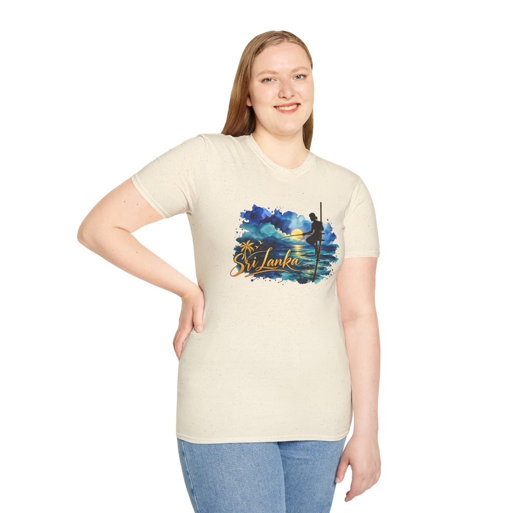 Sri Lanka Watercolor Surf T-Shirt