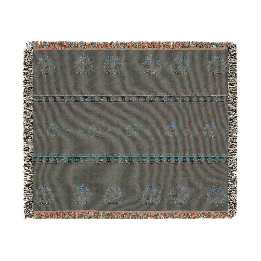 Sri Lankan Gift Woven Blanket Raksha Mask Design