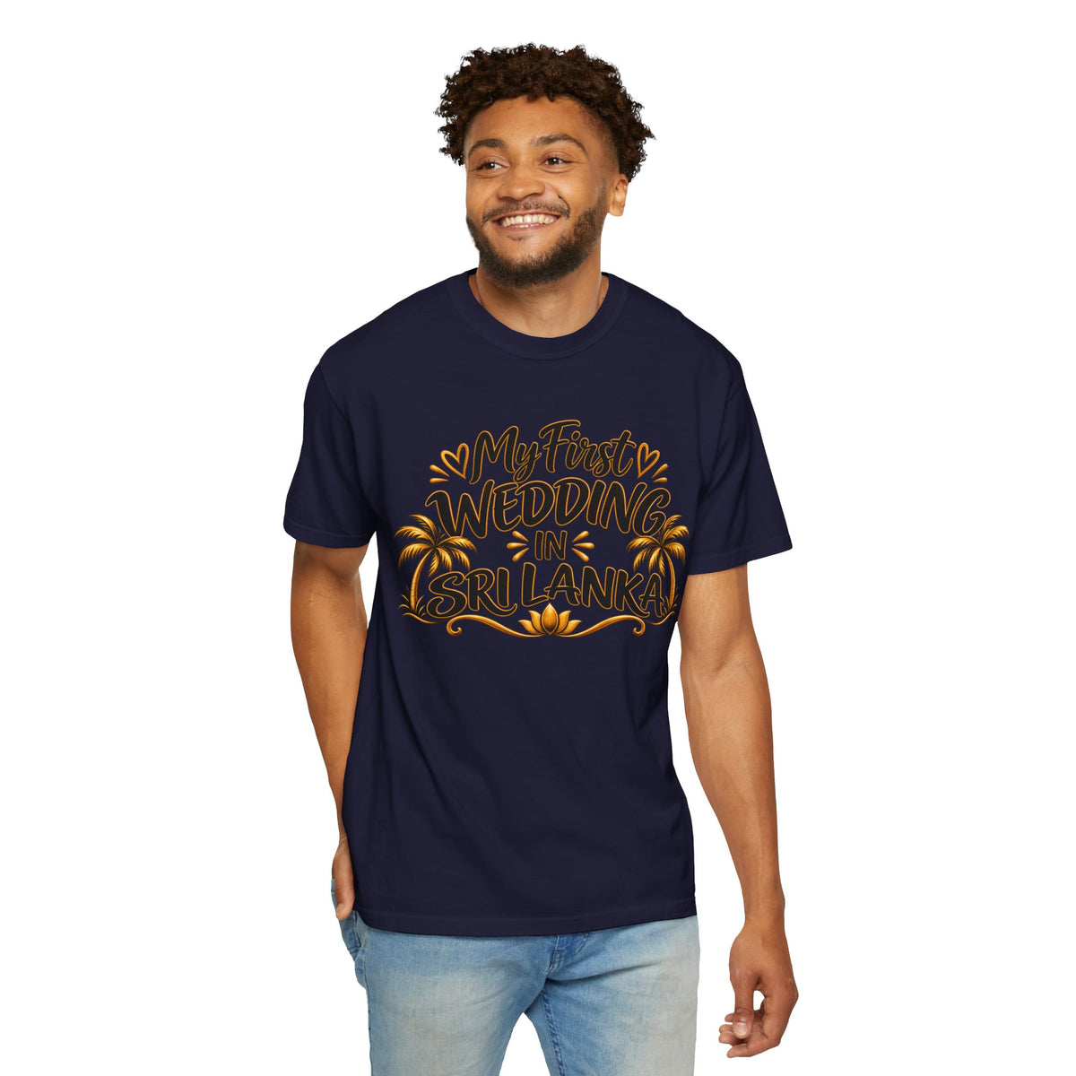 Sri Lanka Unisex Wedding T-Shirt – My First Wedding in Sri Lanka