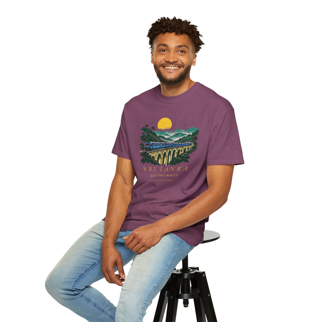 Sri Lanka Nine Arch Bridge Unisex T-Shirt Vintage Railway Tee