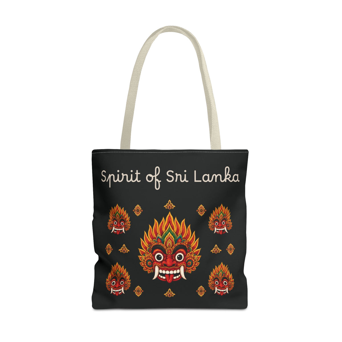 Sri Lankan Gift Tote Bag Spirit of Sri Lanka Raksha Mask Design