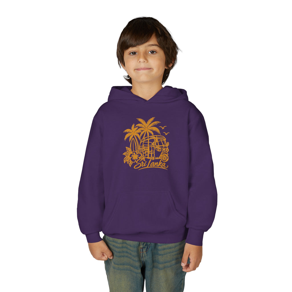 Sri Lanka Kids Hoodie Tropical Palm Tree Island Design