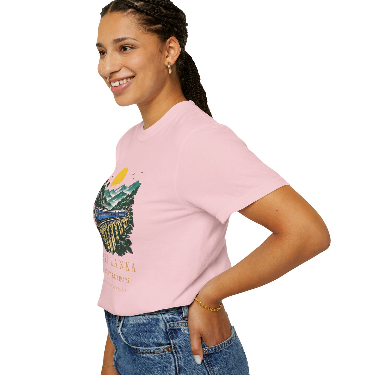 Sri Lanka Nine Arch Bridge Unisex T-Shirt Vintage Railway Tee