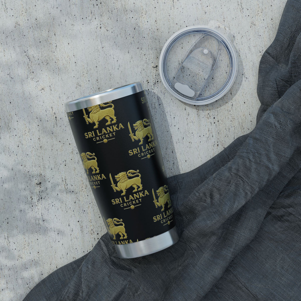 Sri Lanka Cricket Gift | Lion Crest 20 oz Travel Tumbler