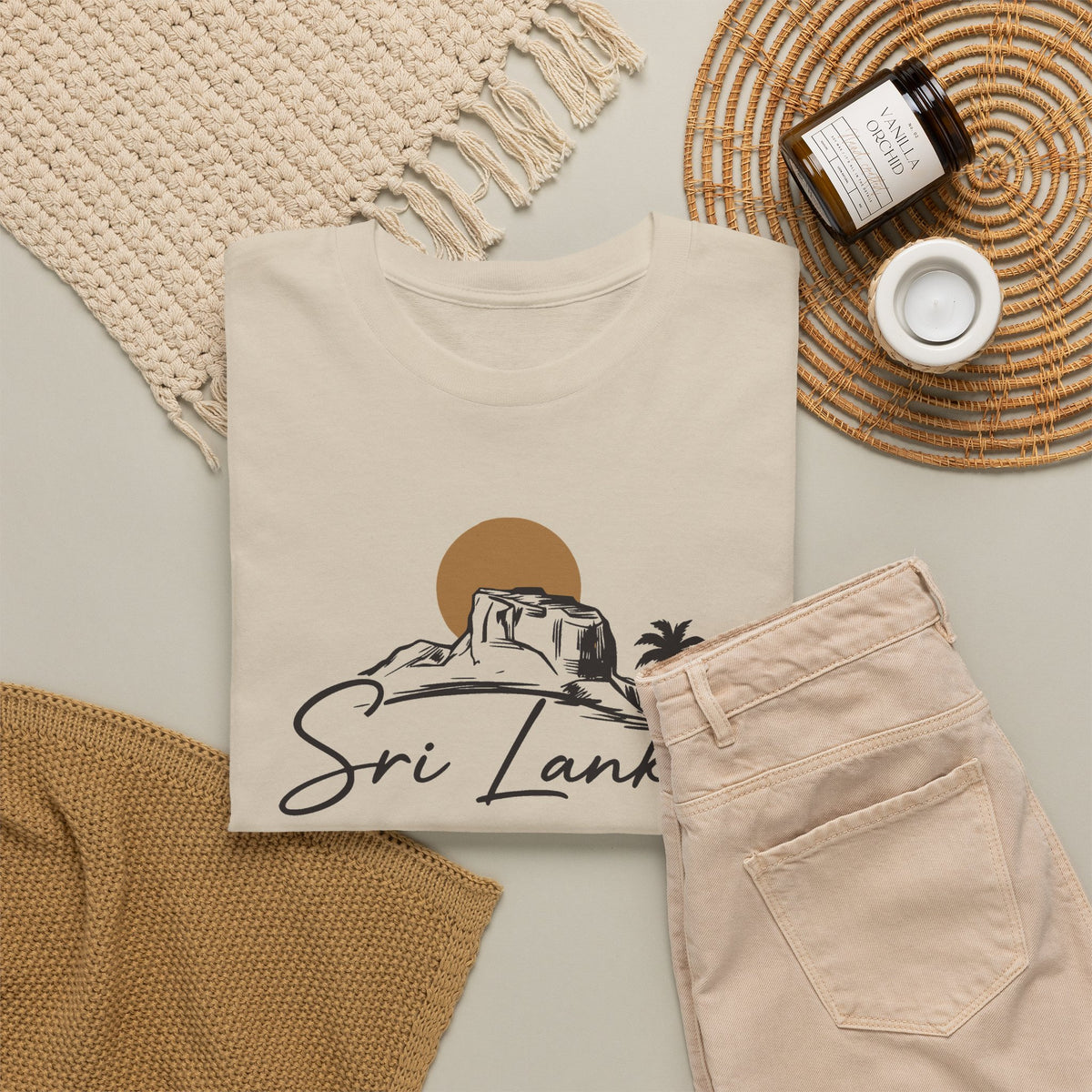 Sri Lanka Unisex T-Shirt  Coastal Travel Souvenir