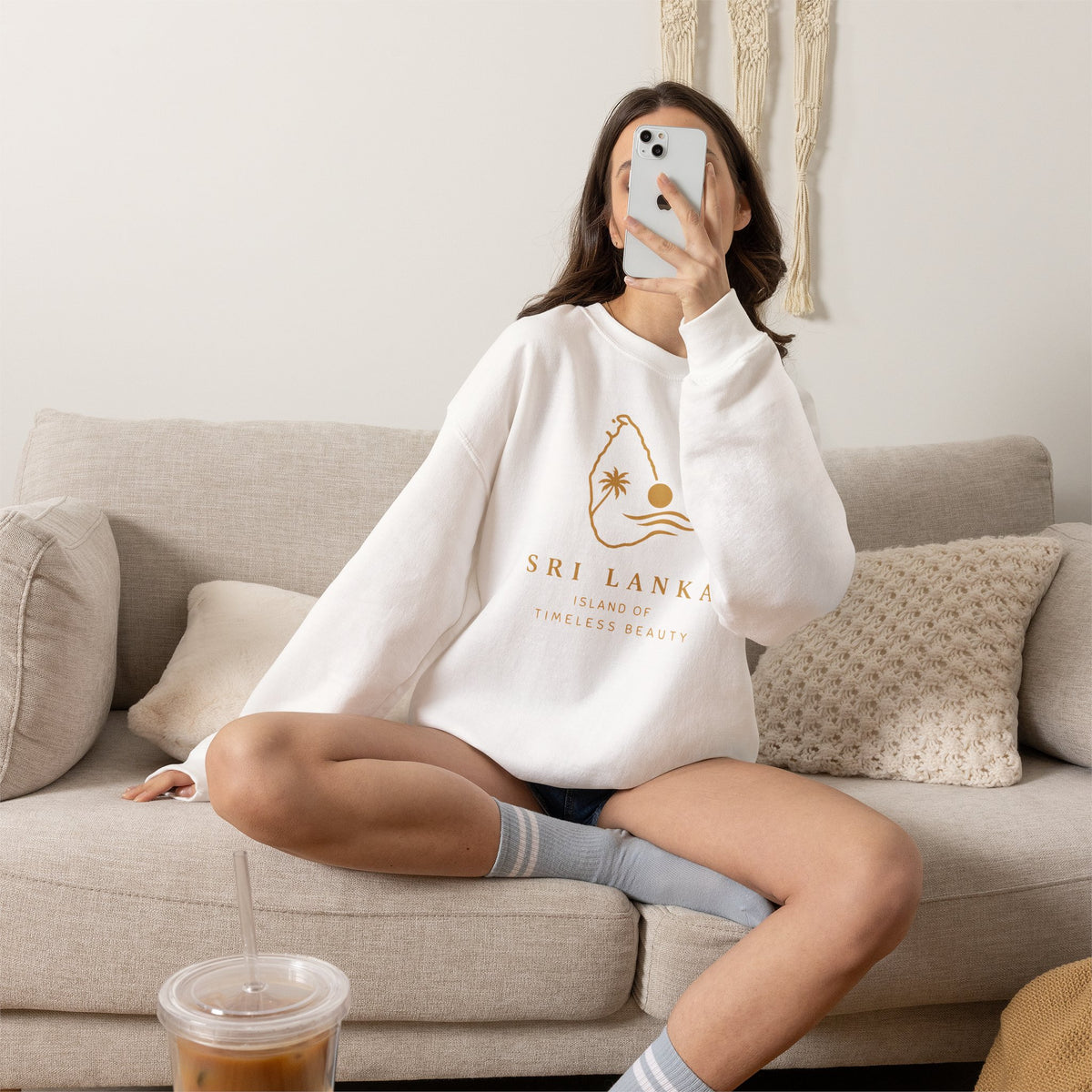 Sri Lanka Sunset Unisex Crewneck Sweatshirt Island Beauty