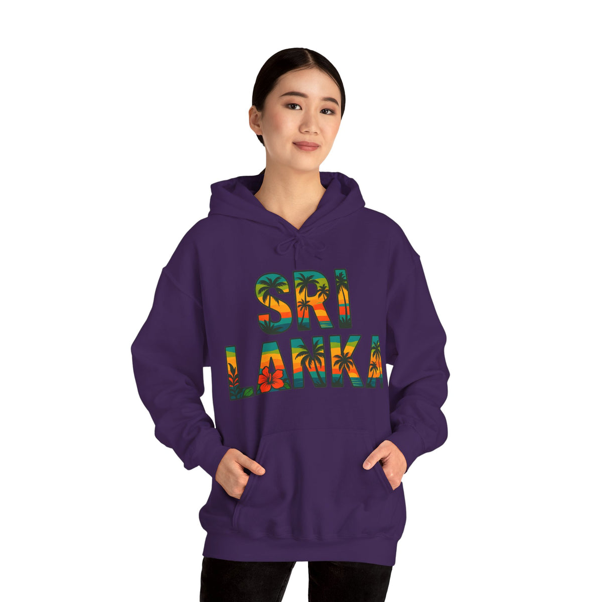 Sri Lanka Tropical Graphic Hoodie | Unisex Heritage Gift