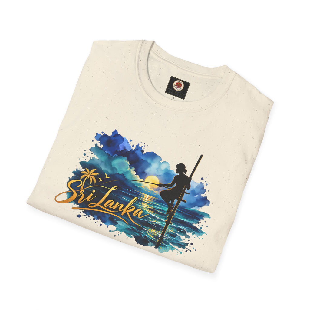 Sri Lanka Watercolor Surf T-Shirt