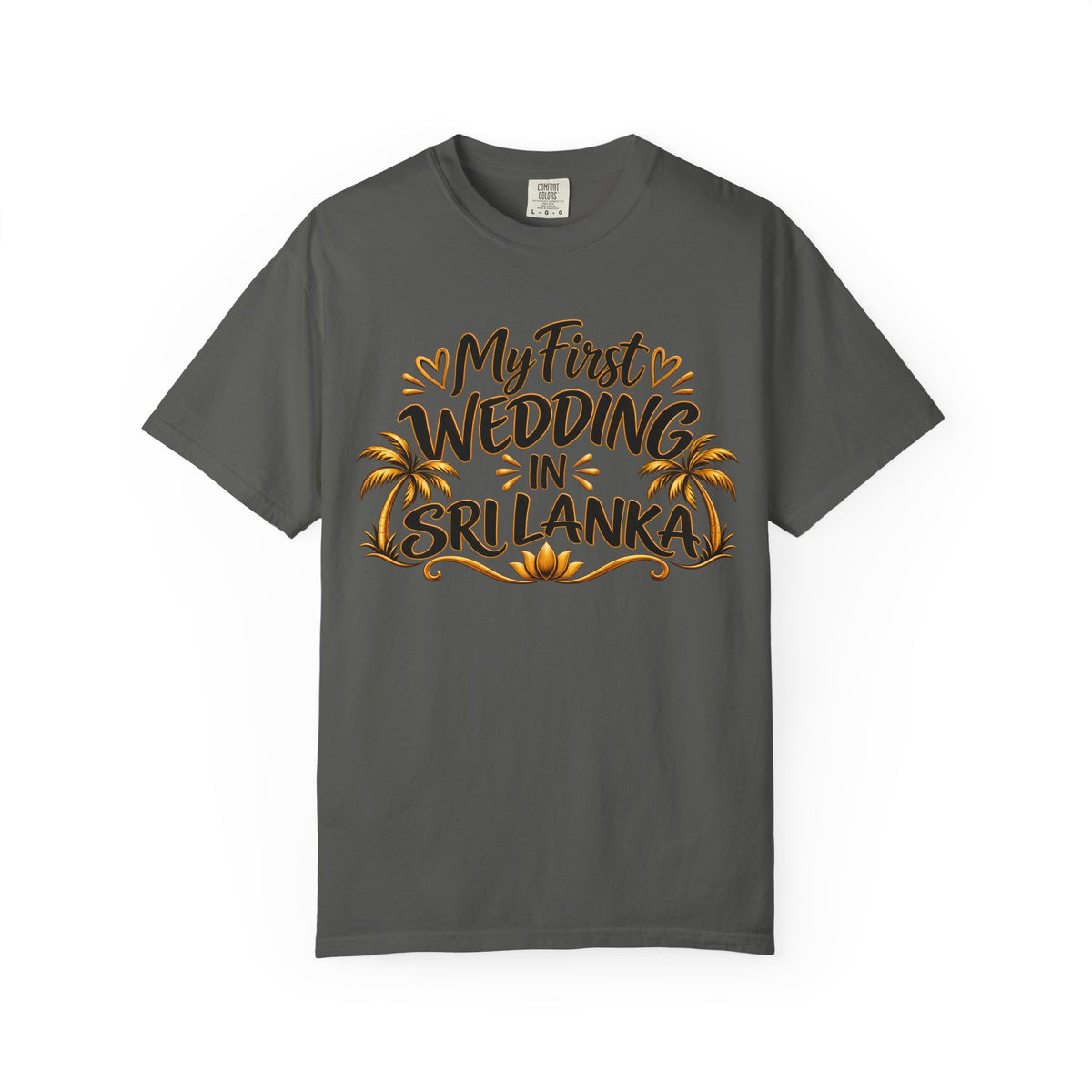 Sri Lanka Unisex Wedding T-Shirt – My First Wedding in Sri Lanka