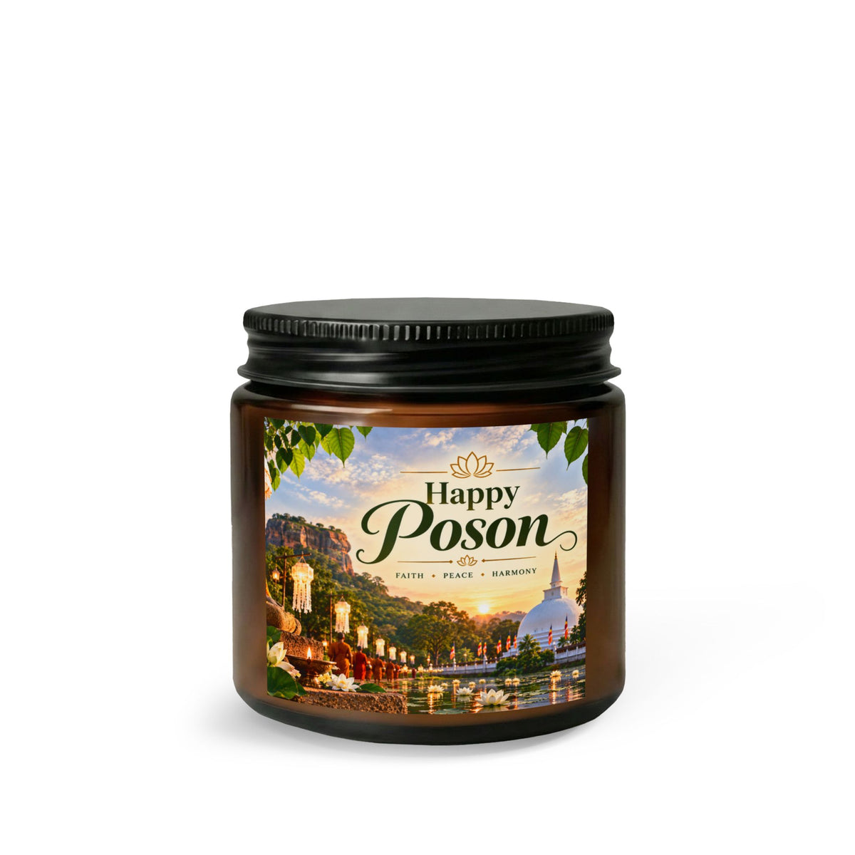 Happy Poson Candle Set with Wick Trimmer