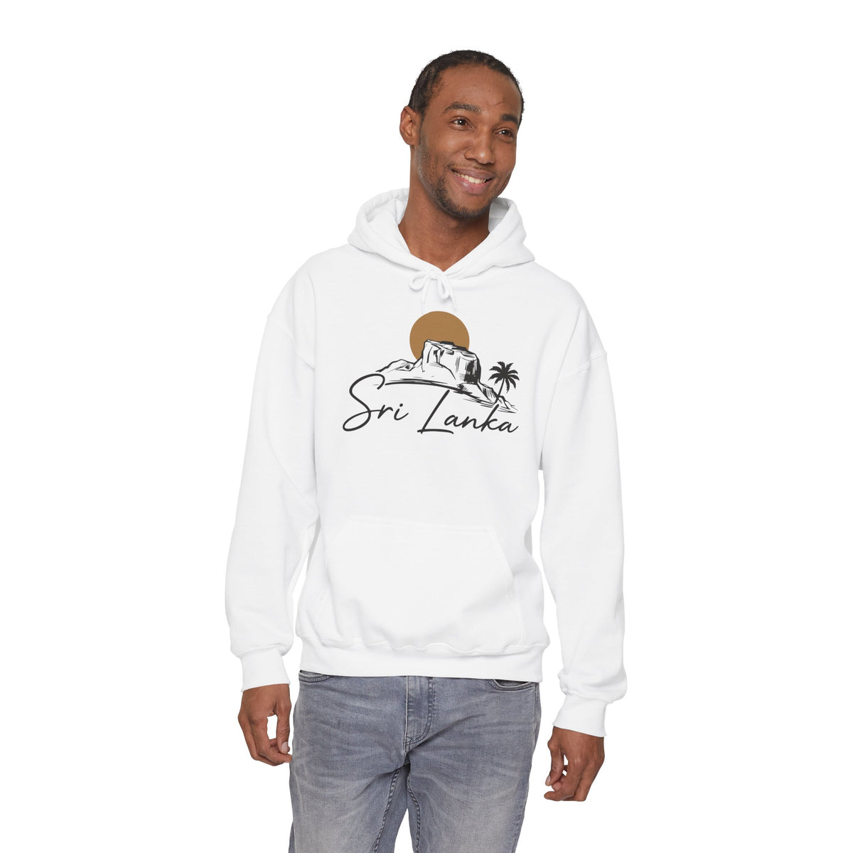 Sri Lanka Sunset Unisex Hoodie Palm Tree Beach Sweatshirt