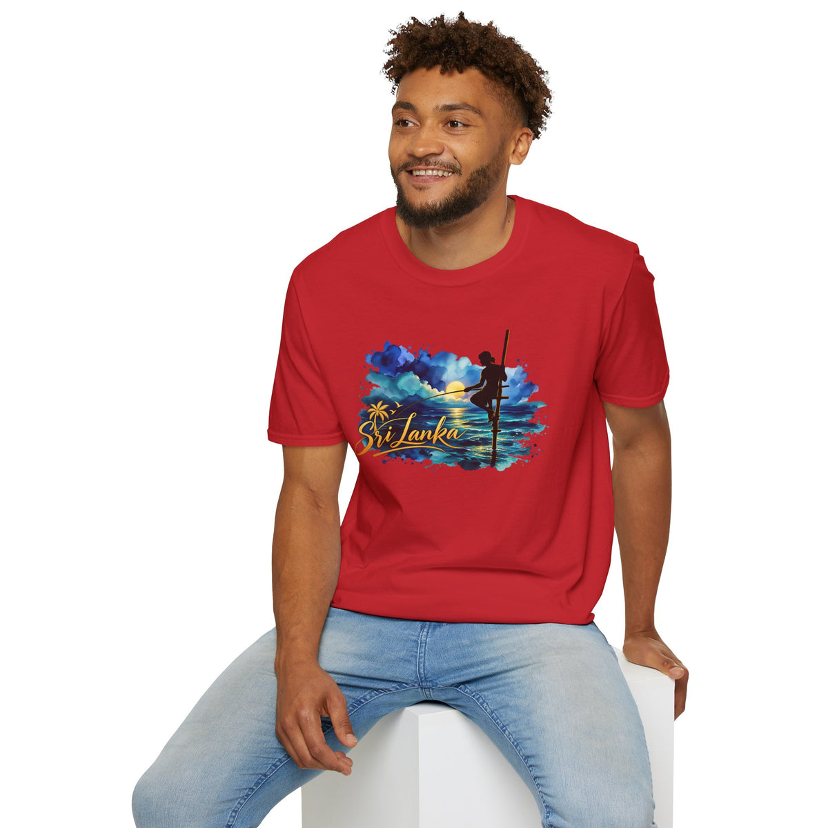 Sri Lanka Watercolor Surf T-Shirt