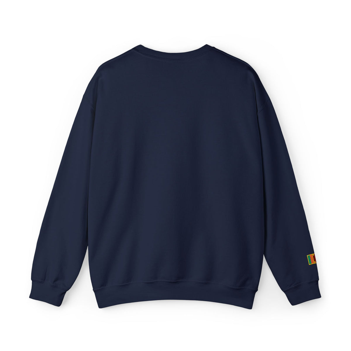 Embroideredlion face srilanka flag Minimal Palm Crest Sweatshirt — Small Tropical Logo Crewneck