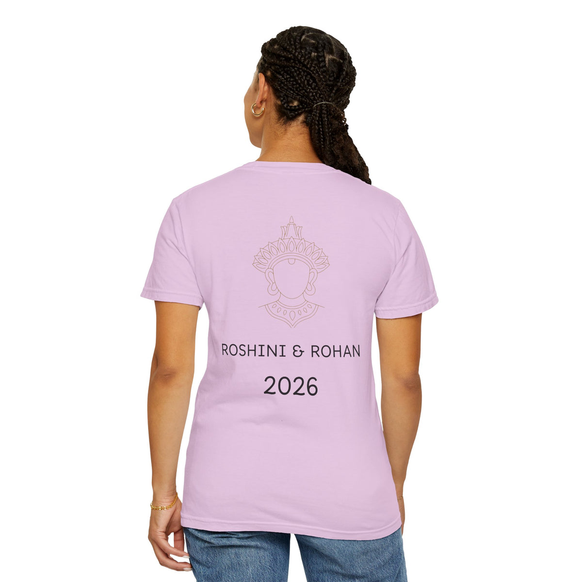Sri Lanka Destination Wedding T-Shirt — "First Wedding Sri Lanka" Couple Tee (Roshini & Rohan 2026)