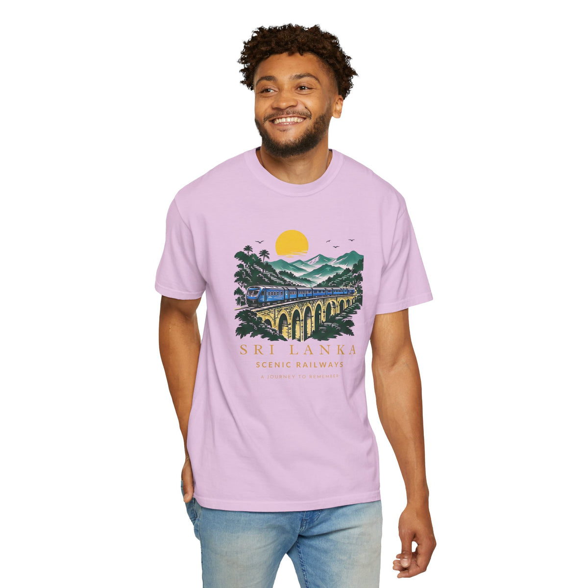 Sri Lanka Nine Arch Bridge Unisex T-Shirt Vintage Railway Tee