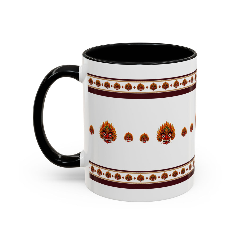 Raksha Mask Accent Coffee Mug Sri Lankan Design