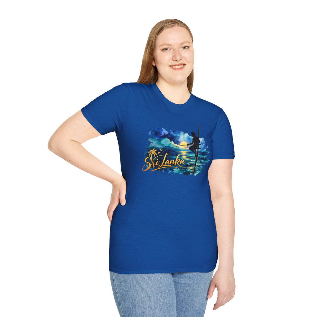 Sri Lanka Watercolor Surf T-Shirt