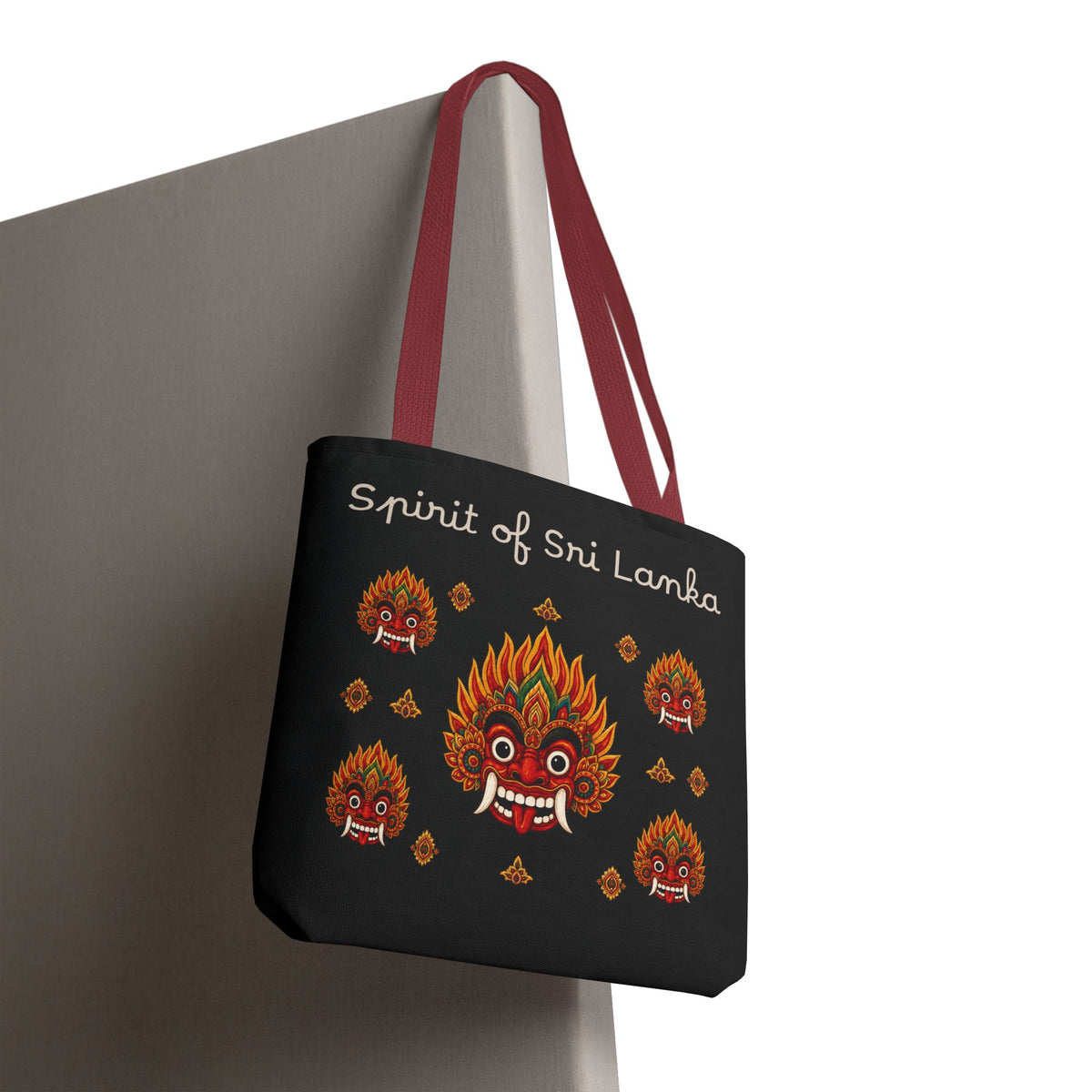 Sri Lankan Gift Tote Bag Spirit of Sri Lanka Raksha Mask Design