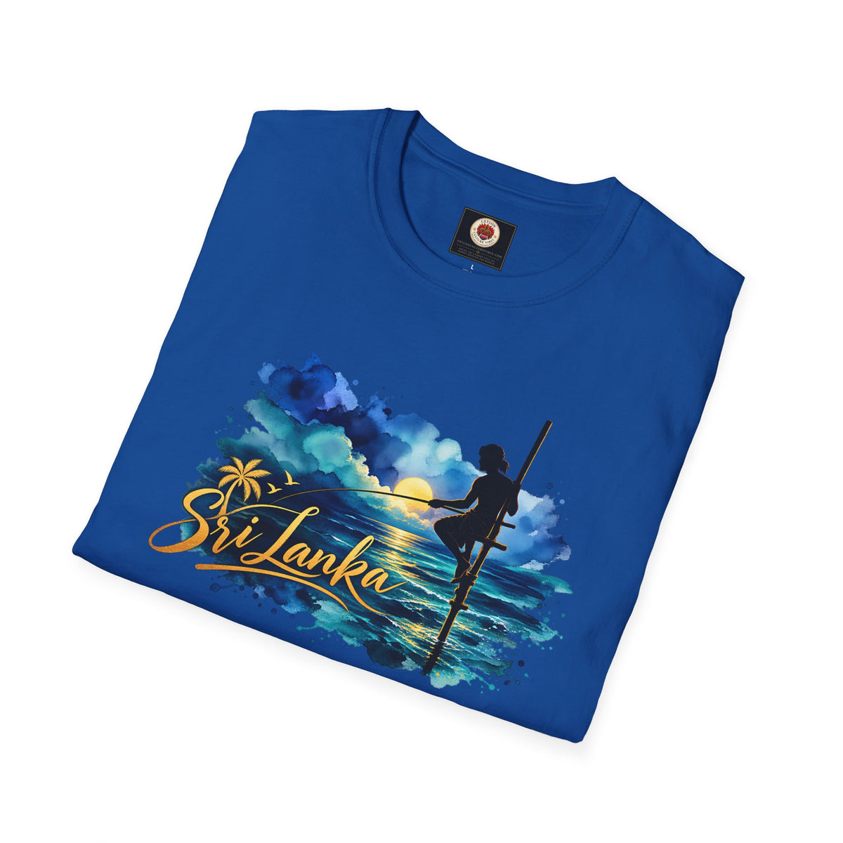 Sri Lanka Watercolor Surf T-Shirt