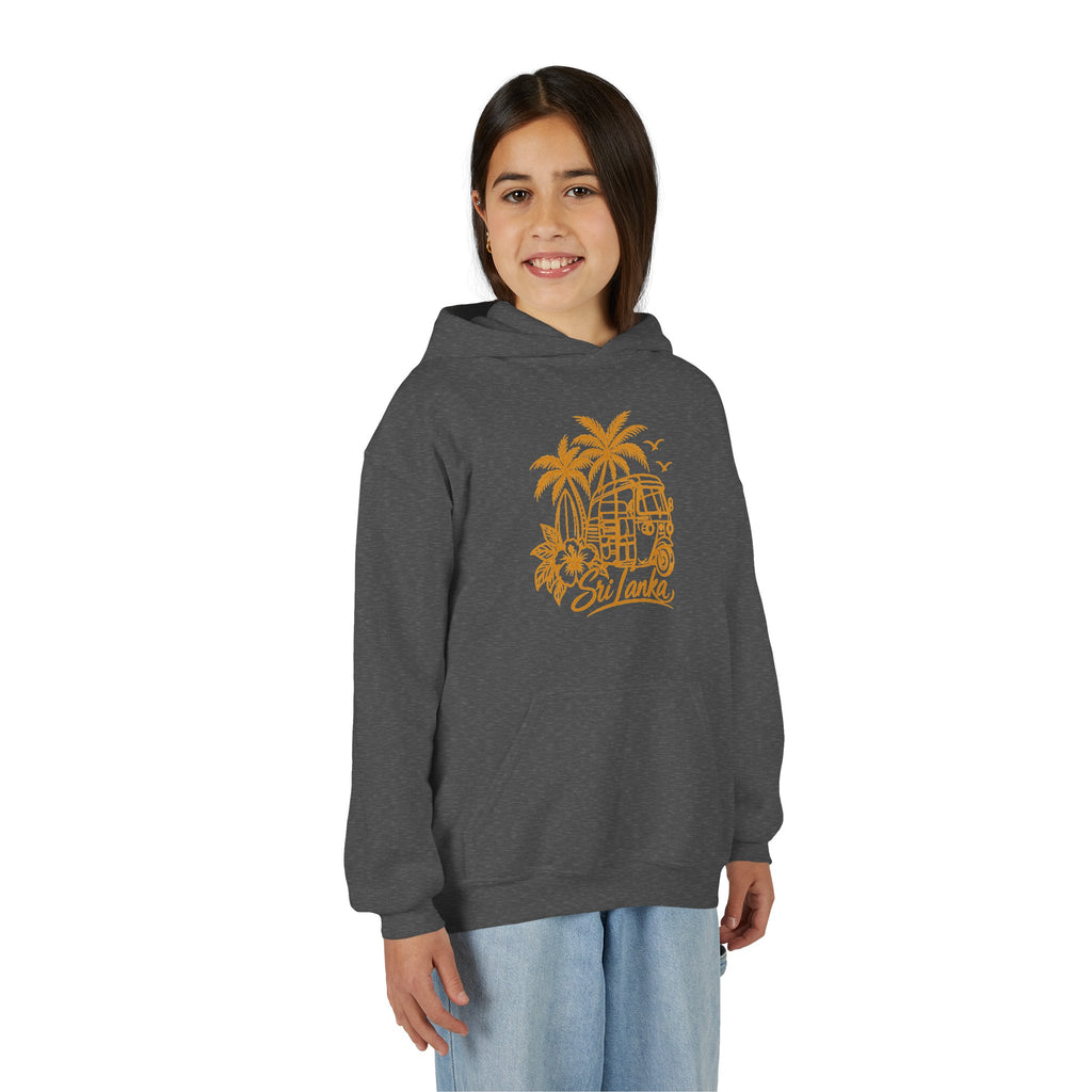 Sri Lanka Kids Hoodie Tropical Palm Tree Island Design