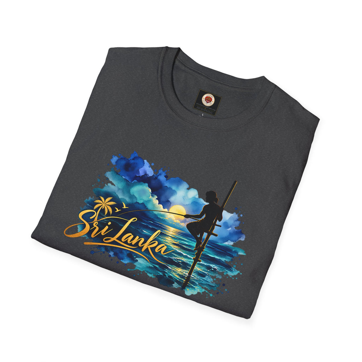 Sri Lanka Watercolor Surf T-Shirt
