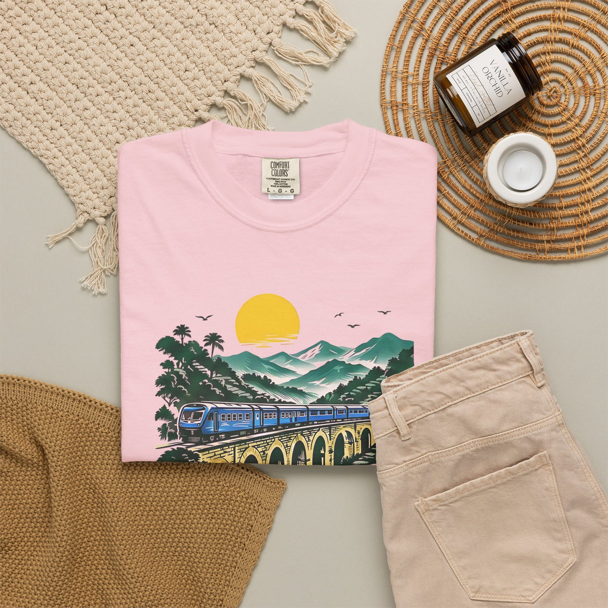 Sri Lanka Nine Arch Bridge Unisex T-Shirt Vintage Railway Tee