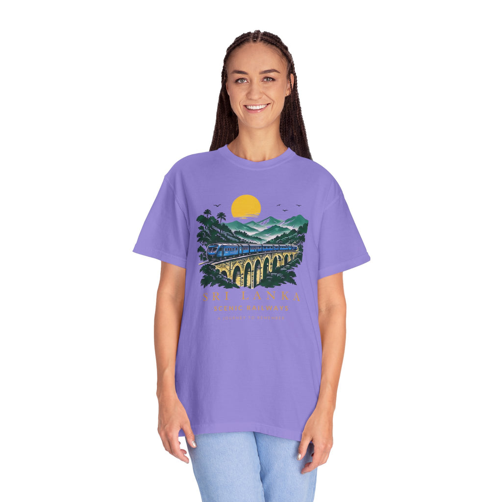 Sri Lanka Nine Arch Bridge Unisex T-Shirt Vintage Railway Tee