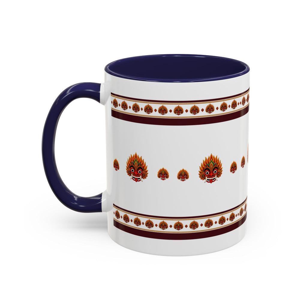 Raksha Mask Accent Coffee Mug Sri Lankan Design