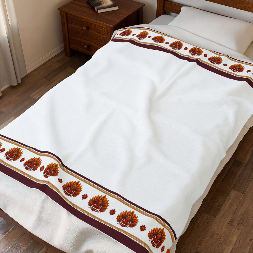 Raksha Mask Blanket Velveteen Plush