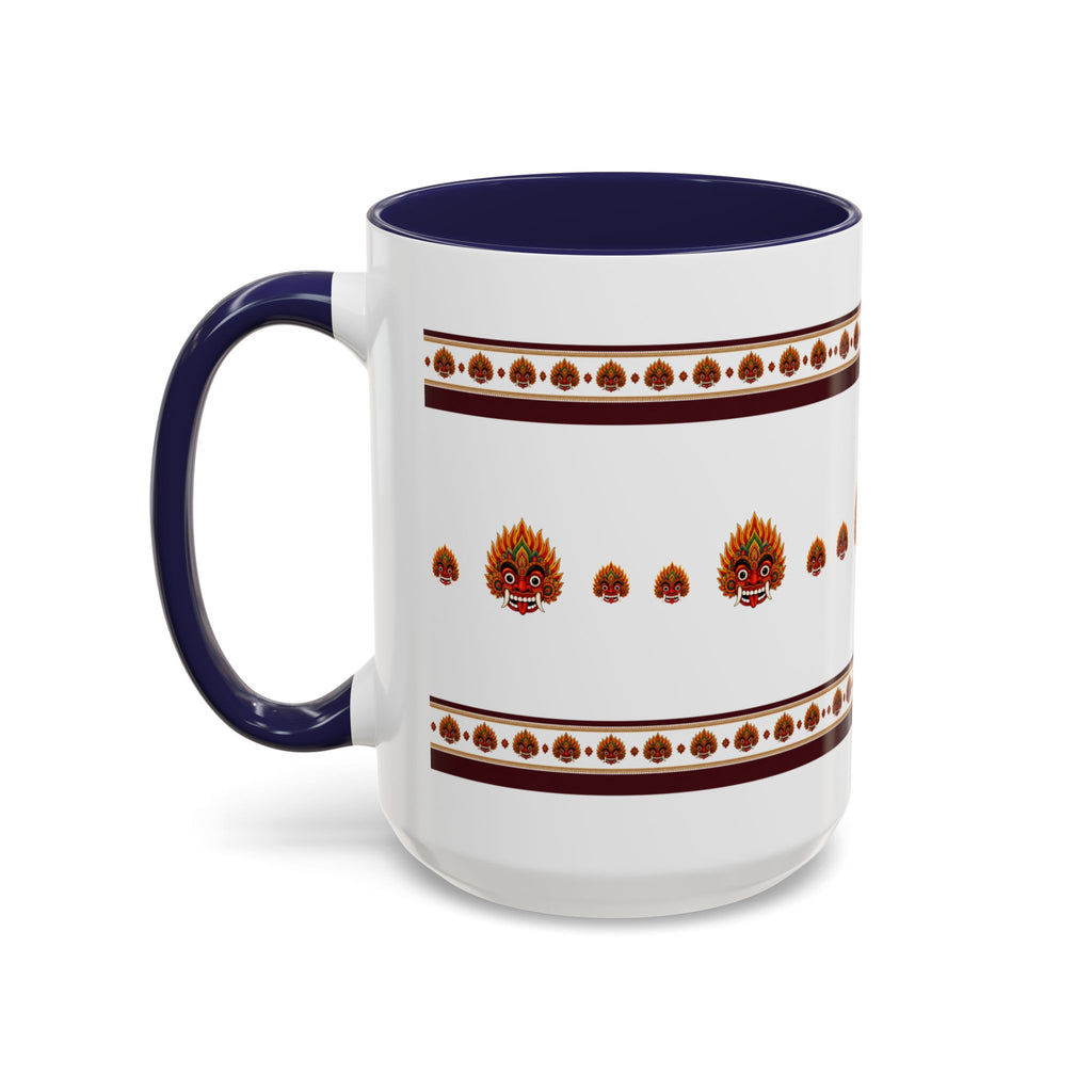 Raksha Mask Accent Coffee Mug Sri Lankan Design