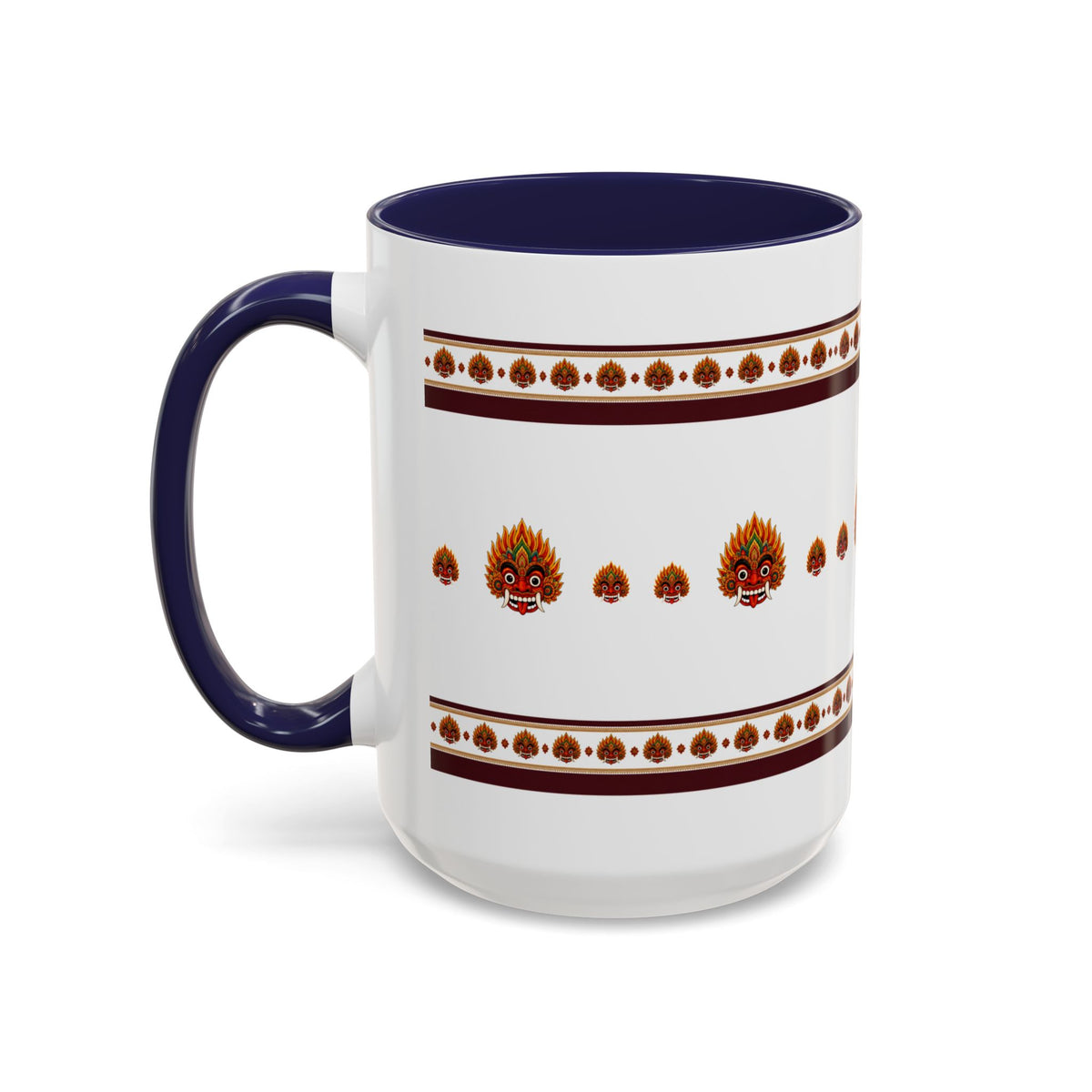 Raksha Mask Accent Coffee Mug Sri Lankan Design