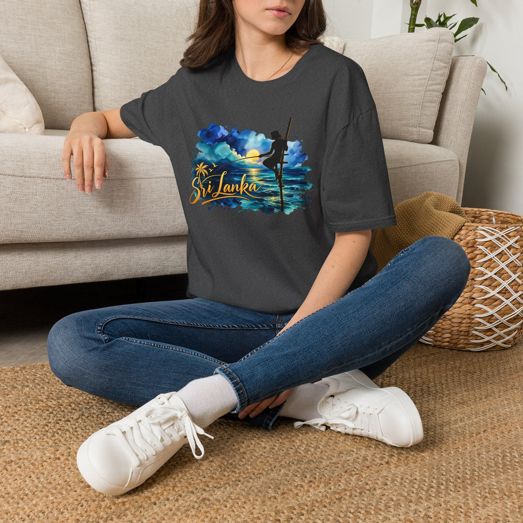 Sri Lanka Watercolor Surf T-Shirt