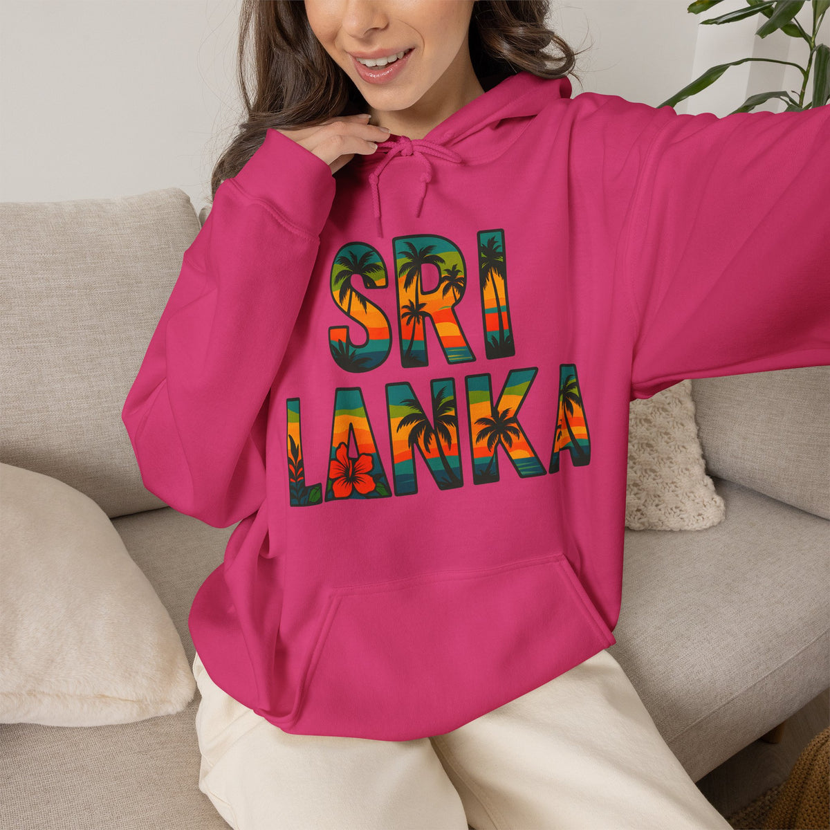 Sri Lanka Tropical Graphic Hoodie | Unisex Heritage Gift