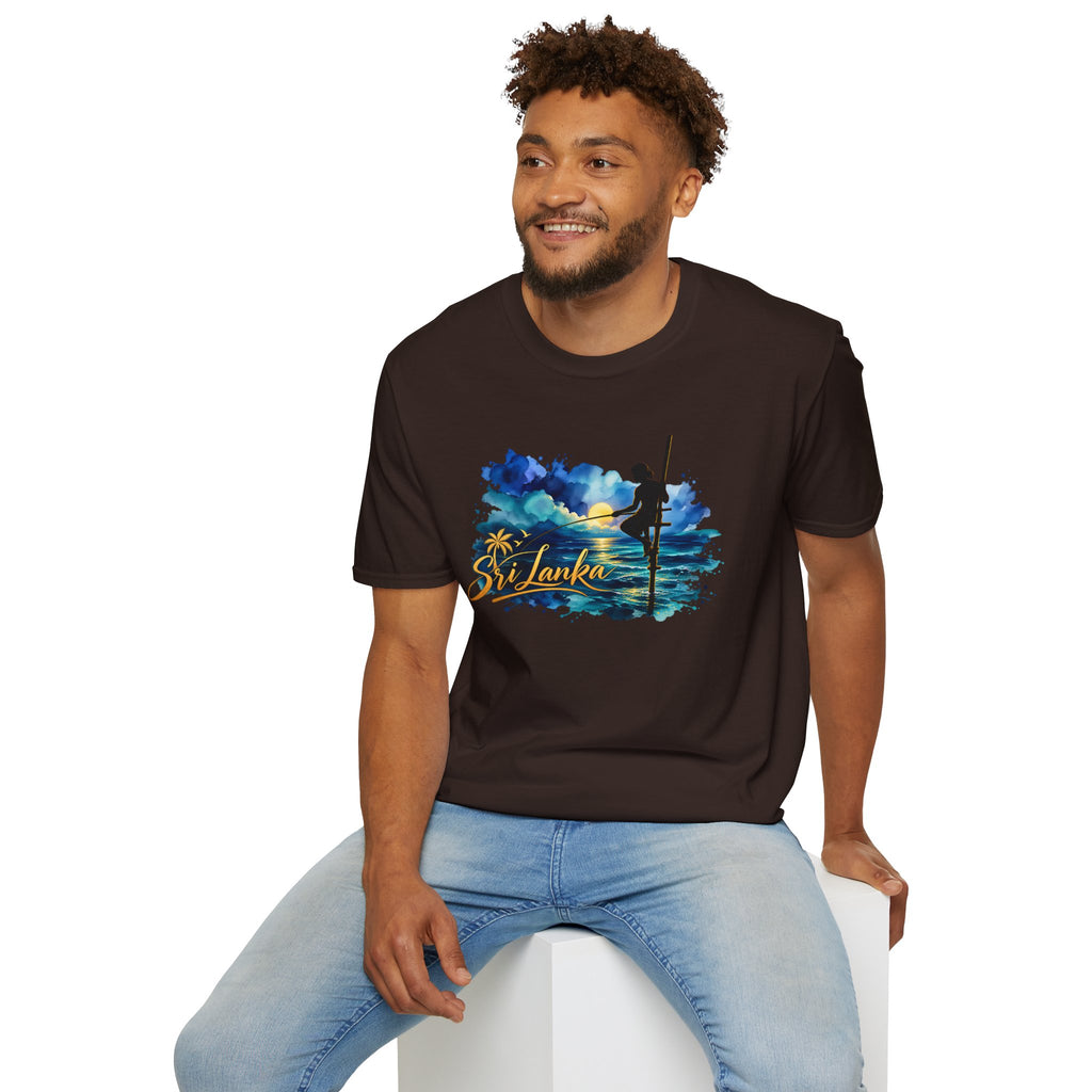 Sri Lanka Watercolor Surf T-Shirt