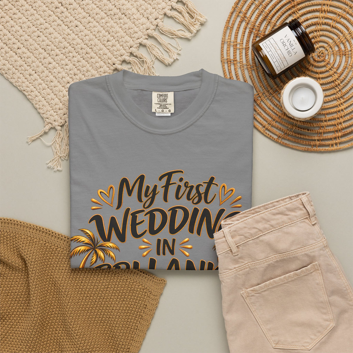 Sri Lanka Unisex Wedding T-Shirt – My First Wedding in Sri Lanka