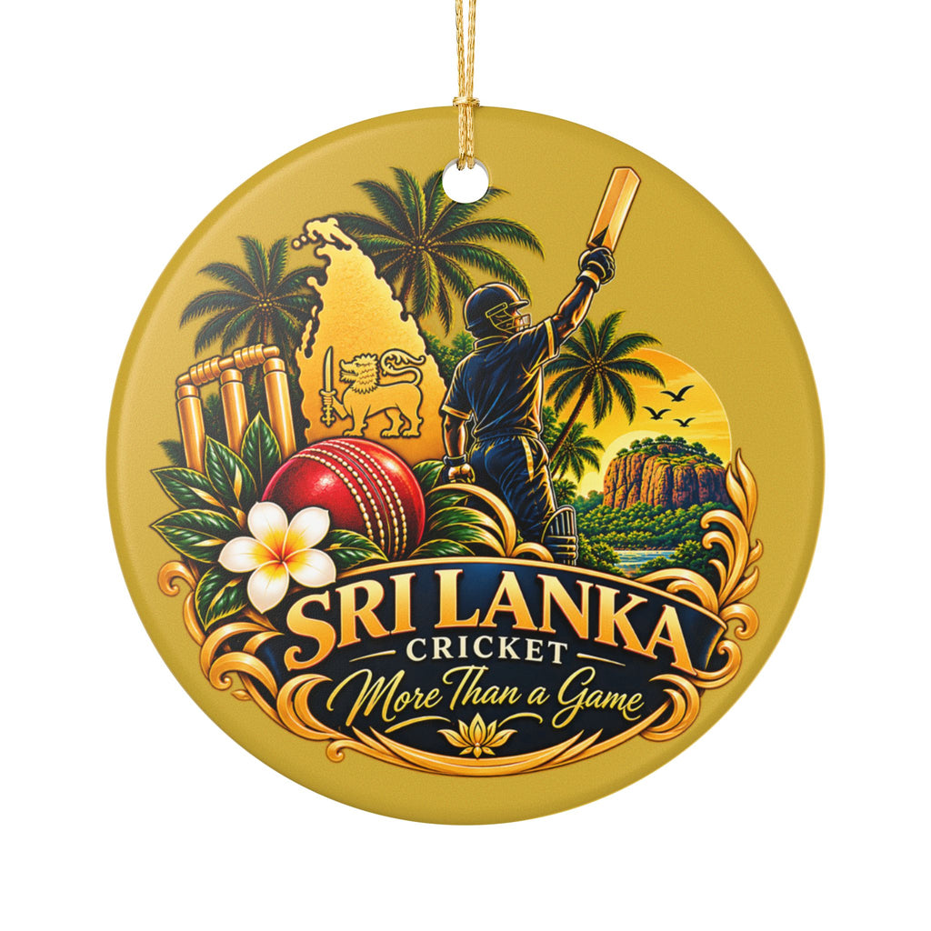 Sri Lanka Cricket Ceramic Ornament | More Than a Game Gift
