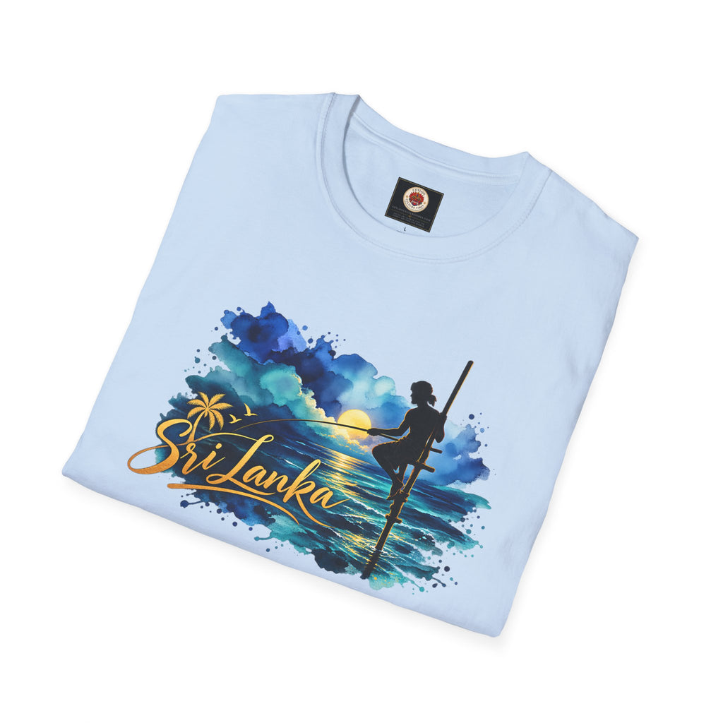 Sri Lanka Watercolor Surf T-Shirt