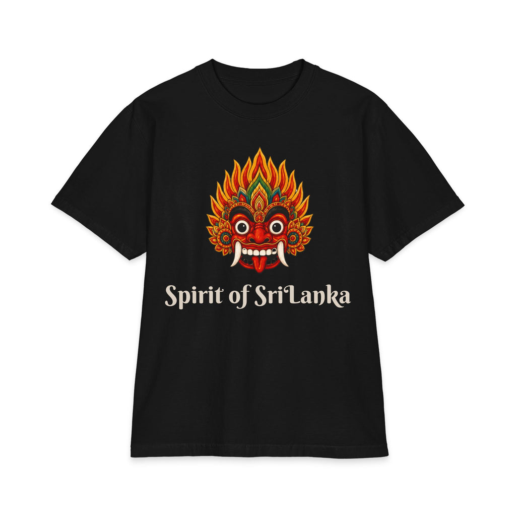 Raksha Spirit Graphic T-Shirt Sri Lankan Devil Dance Mask Heritage Unisex Tee