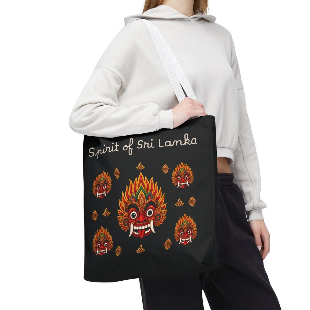 Sri Lankan Gift Tote Bag Spirit of Sri Lanka Raksha Mask Design