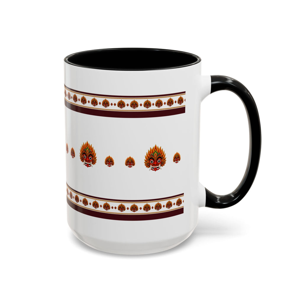 Raksha Mask Accent Coffee Mug Sri Lankan Design