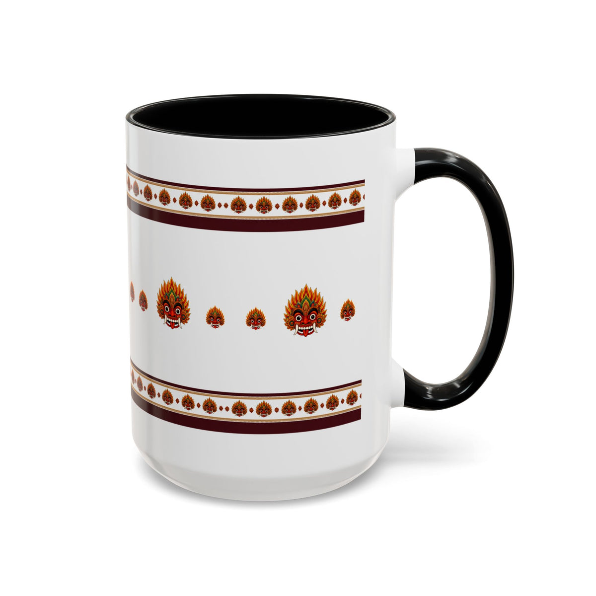 Raksha Mask Accent Coffee Mug Sri Lankan Design