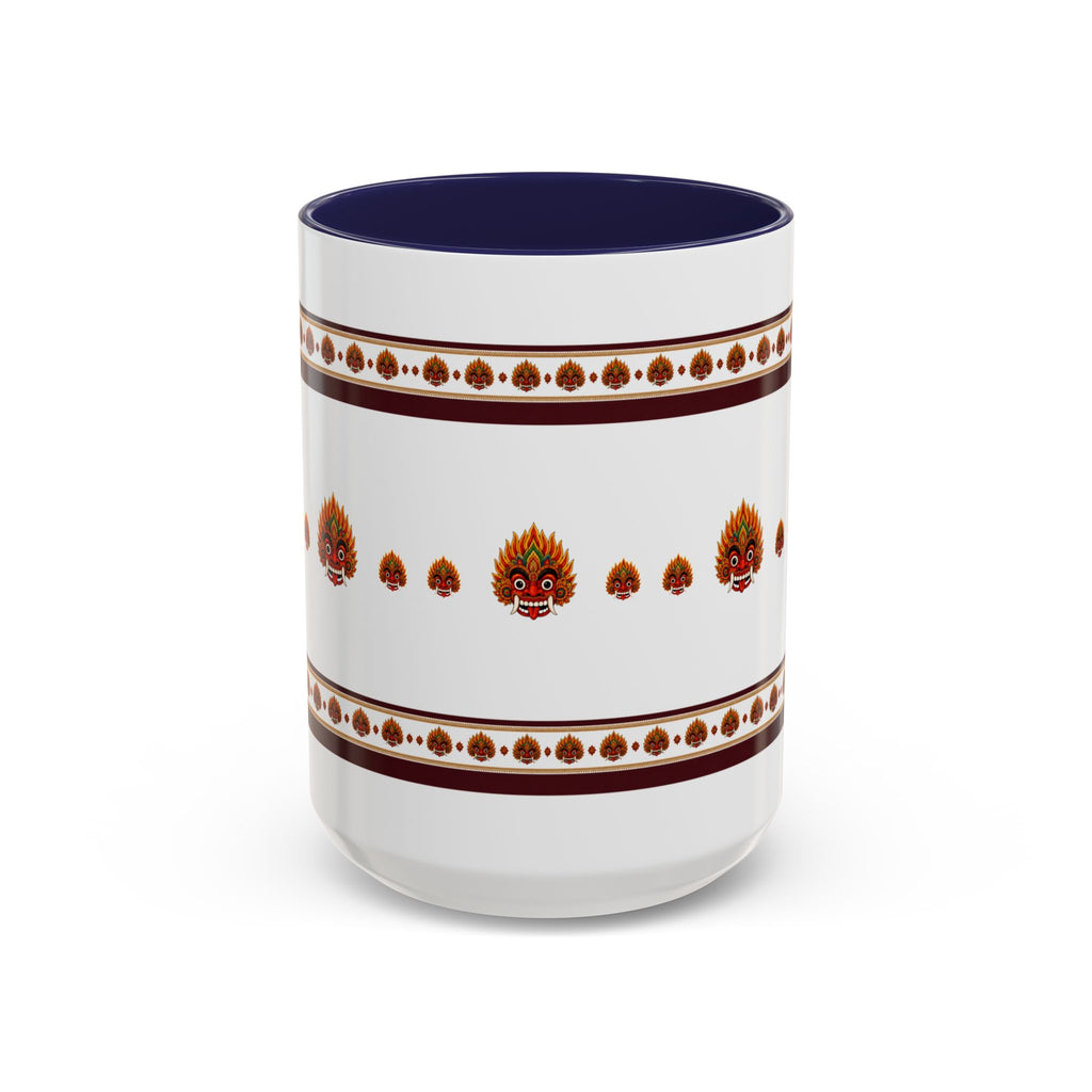Raksha Mask Accent Coffee Mug Sri Lankan Design