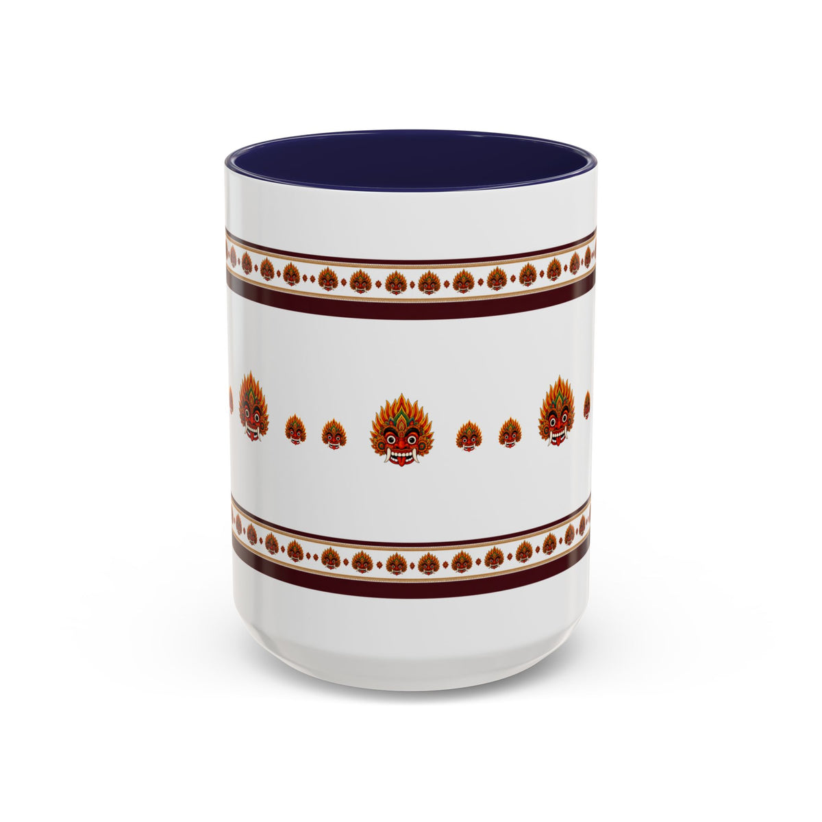 Raksha Mask Accent Coffee Mug Sri Lankan Design