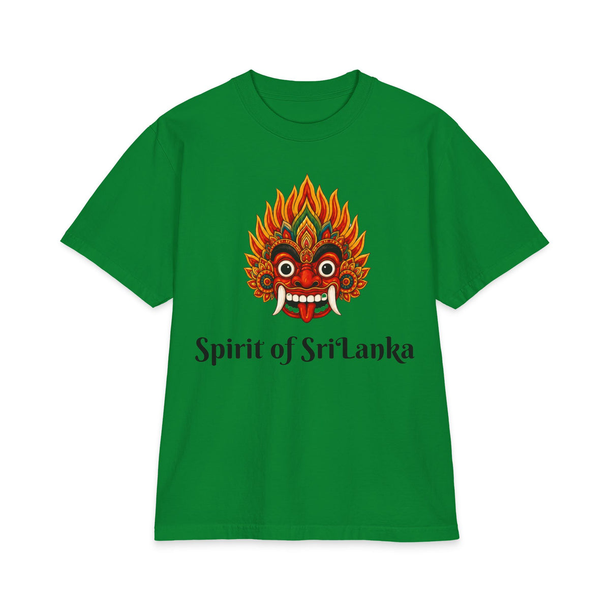 Raksha Spirit Graphic T-Shirt Sri Lankan Devil Dance Mask Heritage Unisex Tee