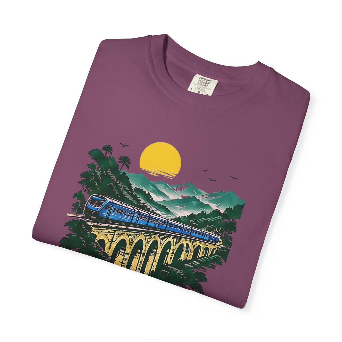 Sri Lanka Nine Arch Bridge Unisex T-Shirt Vintage Railway Tee