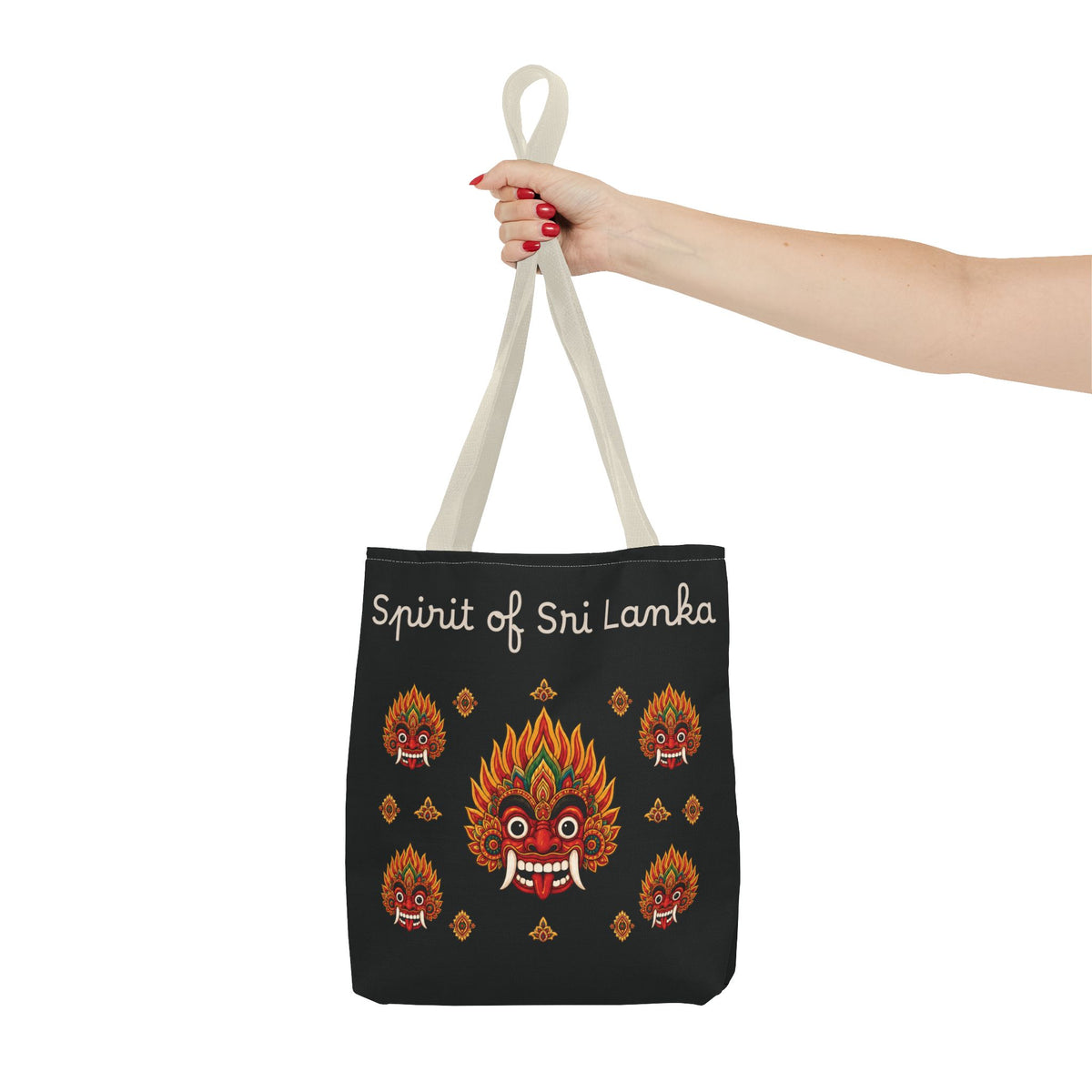 Sri Lankan Gift Tote Bag Spirit of Sri Lanka Raksha Mask Design